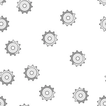 Pattern Gray cogwheel vector representing mechanism and settings 스톡 일러스트
