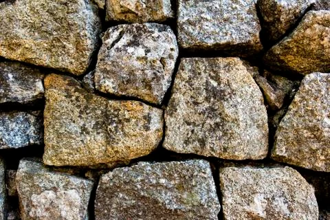 Pattern gray color of modern style design decorative uneven cracked real ston Stock Photos
