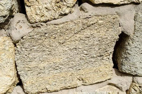 Pattern gray color of modern style design decorative uneven cracked real ston Stock Photos