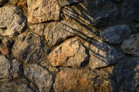 Pattern gray color of modern style design decorative uneven cracked real st.. Foto stock