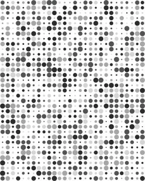 Pattern with gray dots Stock Illustration