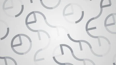 Pattern of gray geometric shapes on a light background Stock Illustration