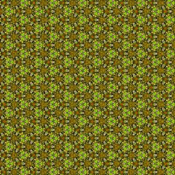 Pattern in green and olive in thick lines. Continuous mosaic Stock Illustration