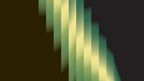 Pattern of green and yellow gradient stripes Stock Illustration