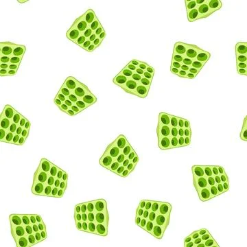Pattern green baking pan for cupcakes or muffins Stock Illustration