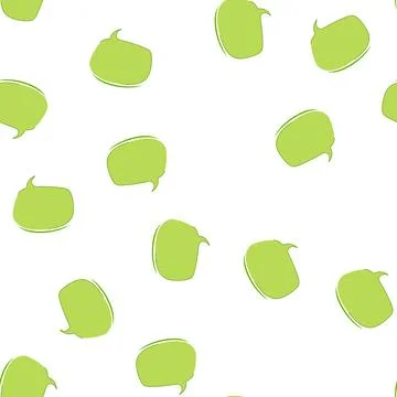 Pattern green blank speech bubble with rough outline 스톡 일러스트