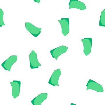 Pattern green blank sticky note peeling off surface イラスト素材