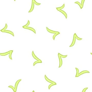 Pattern green check mark cartoon vector Illustrazione stock