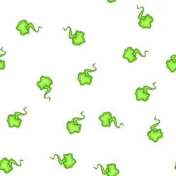 Pattern green cloud of smoke representing poison gas or bad smell 스톡 일러스트