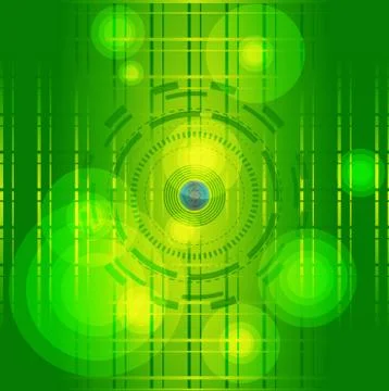 A pattern of green color mosaic dotted background Stock Illustration