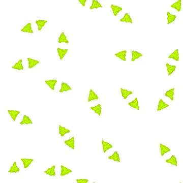 Pattern green curly shapes representing air movement or bad odor Stock Illustration