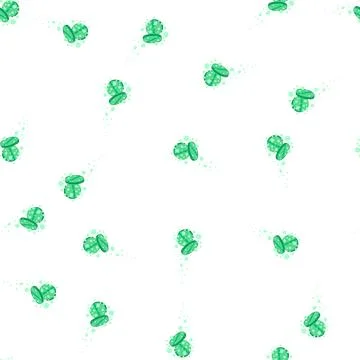 Pattern green effervescent tablets dissolving generating fizzing bubbles Stock Illustration