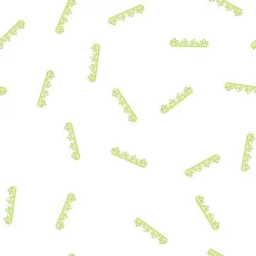 Pattern green floral border decorative element creating a vibrant design イラスト素材