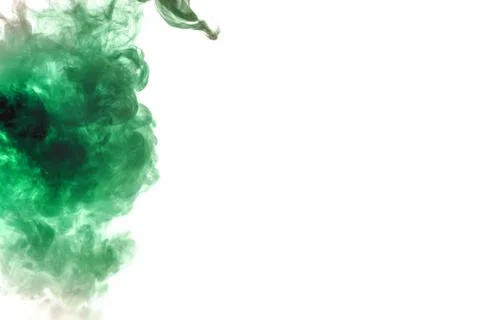 Pattern of green in the form of an animal head on a white background. Prints  Foto stock