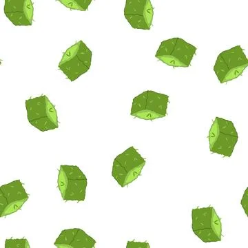 Pattern green garden hedge block cartoon graphic element Stockillustratie