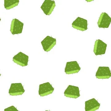 Pattern green garden hedge with fresh leaves growing Stock Illustration