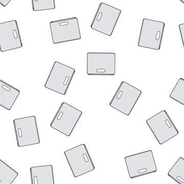 Pattern green plastic crate cartoon vector Stock Illustration