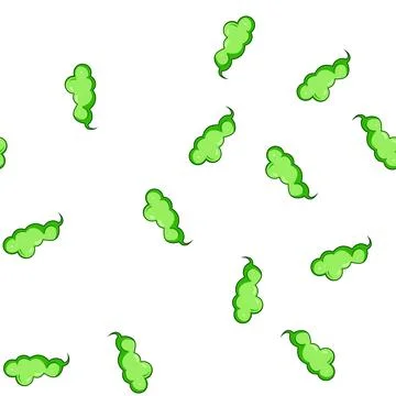 Pattern Green poison cloud representing bad smell or gas Stockillustratie