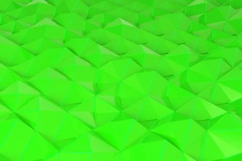Pattern of green pyramid shapes Stock Illustration