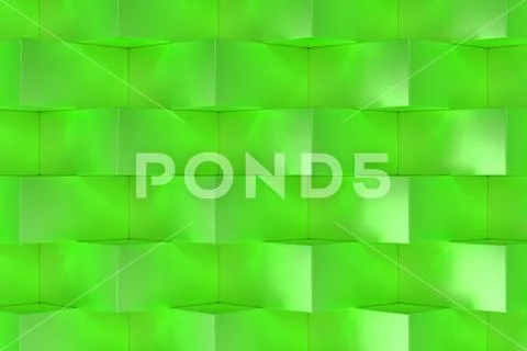 Pattern with green rectangular shapes Illustration