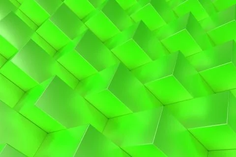 Pattern with green rectangular shapes Illustrazione stock