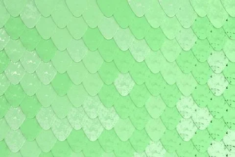 Pattern of green rounded roof tiles Illustrazione stock