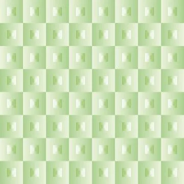 Pattern with green squares and brilliant effect decorations Stock Illustration