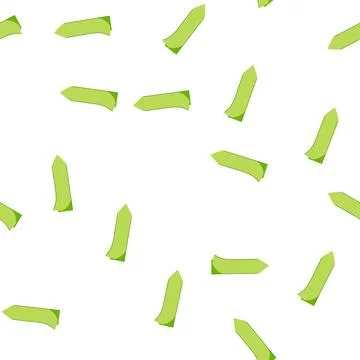Pattern green sticky arrow pointing right highlighting information Illustrazione stock