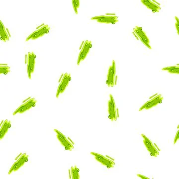 Pattern green toxic goo puddle spreading on white surface Stock Illustration