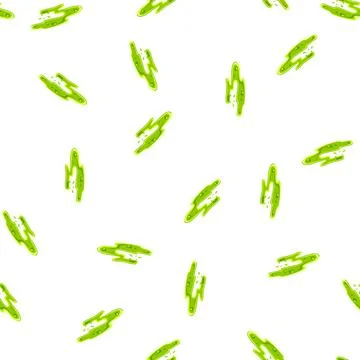 Pattern green toxic slime puddle splashing liquid drops Stock Illustration