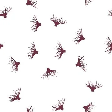 Pattern green tree root cartoon vector Illustrazione stock