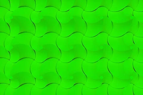 Pattern of green twisted pyramid shapes Stock Illustration