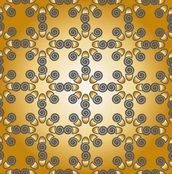 Pattern (grey gold ) Stock Illustration