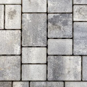 Pattern of grey paving stones Stock Photos