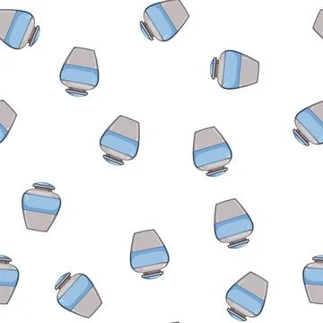 Pattern grief urn ashes cartoon vector Stock Illustration