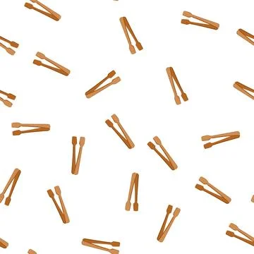 Pattern grip sugar cube tongs cartoon vector Illustrazione stock