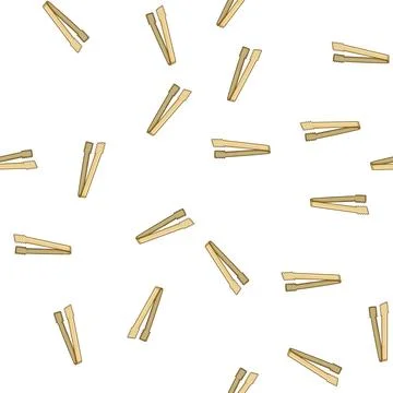 Pattern grip sugar cube tongs cartoon vector 库存插图