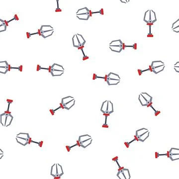 Pattern gripper claw machine cartoon vector Illustrazione stock