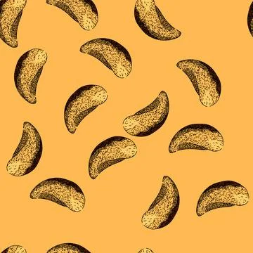 Pattern group brazil nut sketch hand drawn Illustrazione stock