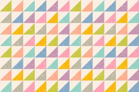 Pattern with grunge abstract triangles Stock Illustration
