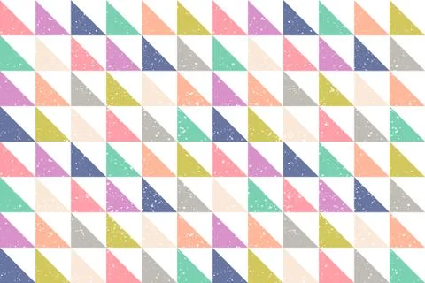Pattern with grunge abstract triangles Stock Illustration
