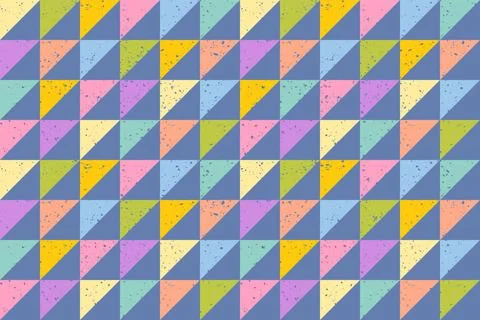 Pattern with grunge abstract triangles 库存插图