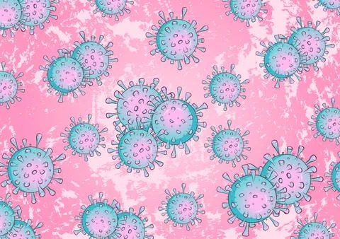 Pattern with grunge background Stock Illustration