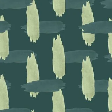 Pattern with grunge brush strokes on a green backdrop. Great for textiles, fa Stock Illustration
