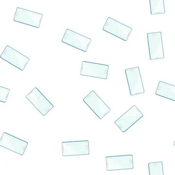 Pattern guard phone glass screen cartoon vector 스톡 일러스트