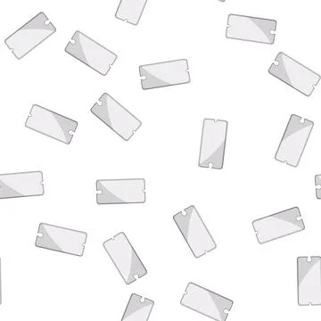 Pattern guard phone screen protector cartoon vector 库存插图