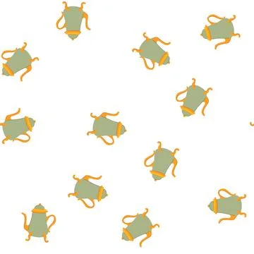 Pattern gulf arabic tea pot cartoon vector Illustrazione stock