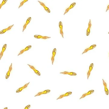 Pattern gun bullet flying cartoon vector Stock Illustration
