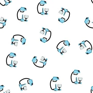 Pattern gun paint sprayer cartoon vector Illustrazione stock
