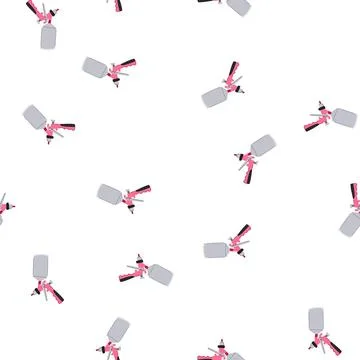 Pattern gun paint sprayer cartoon vector Stock Illustration